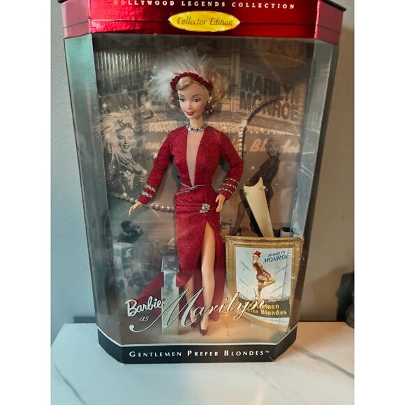 Barbie as Marilyn Monroe Gentlemen Prefer Blondes (Hollywood Legends Collection) - Picture 3 of 9